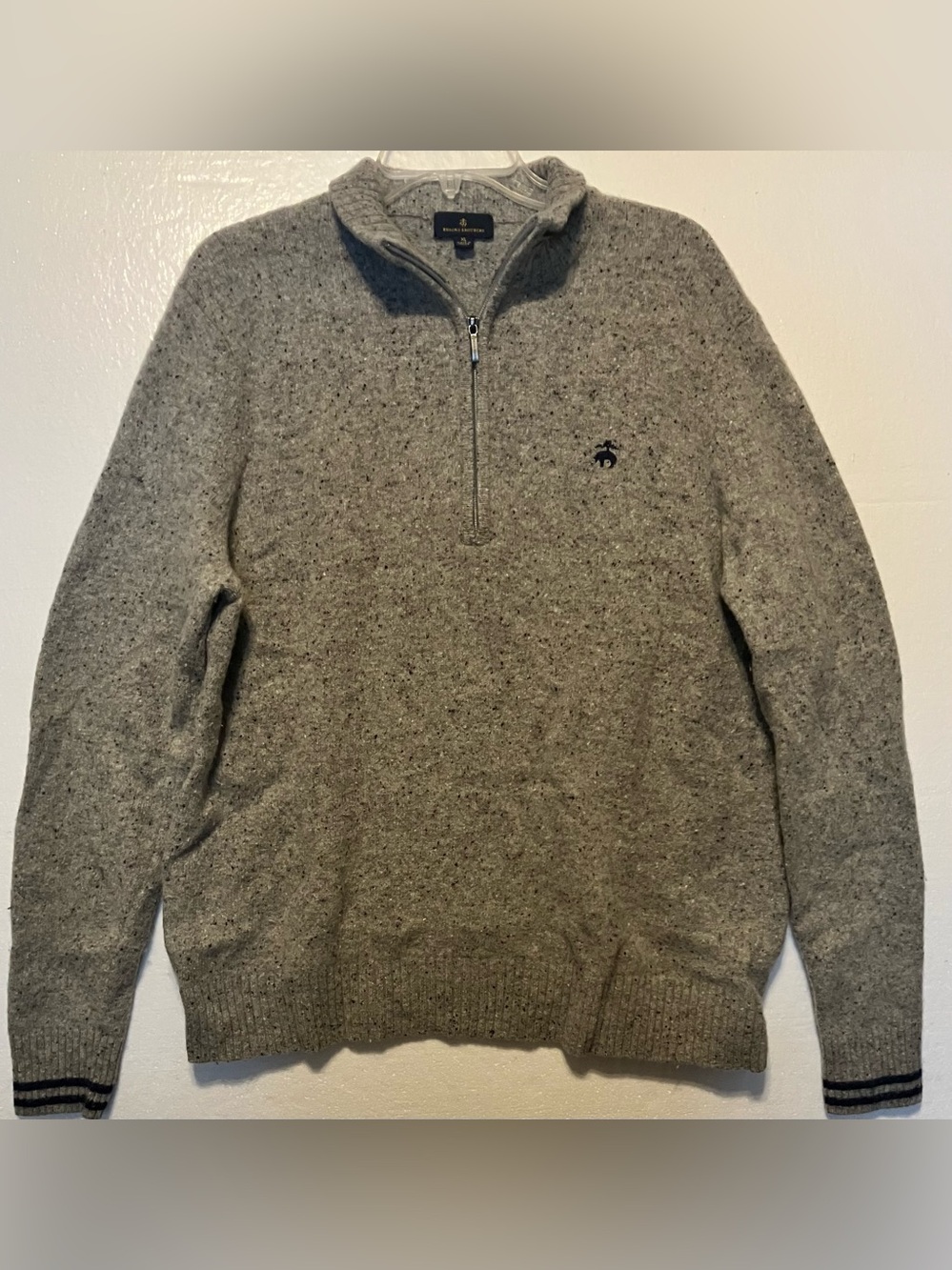 Brooks Brothers Gray XL Men’s Zip-Up Sweater